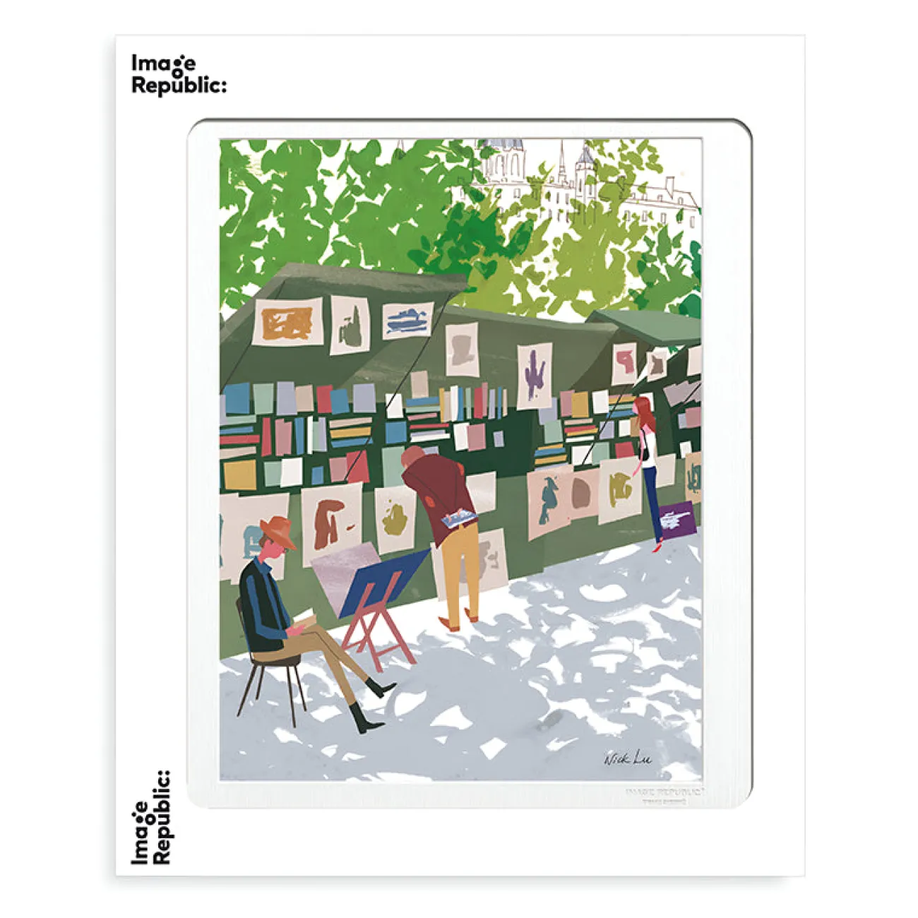 IMAGE REPUBLIC Affiches, Décos Murales^Affiche - Why LA ? Pourquoi Paris ? - Bouquinistes