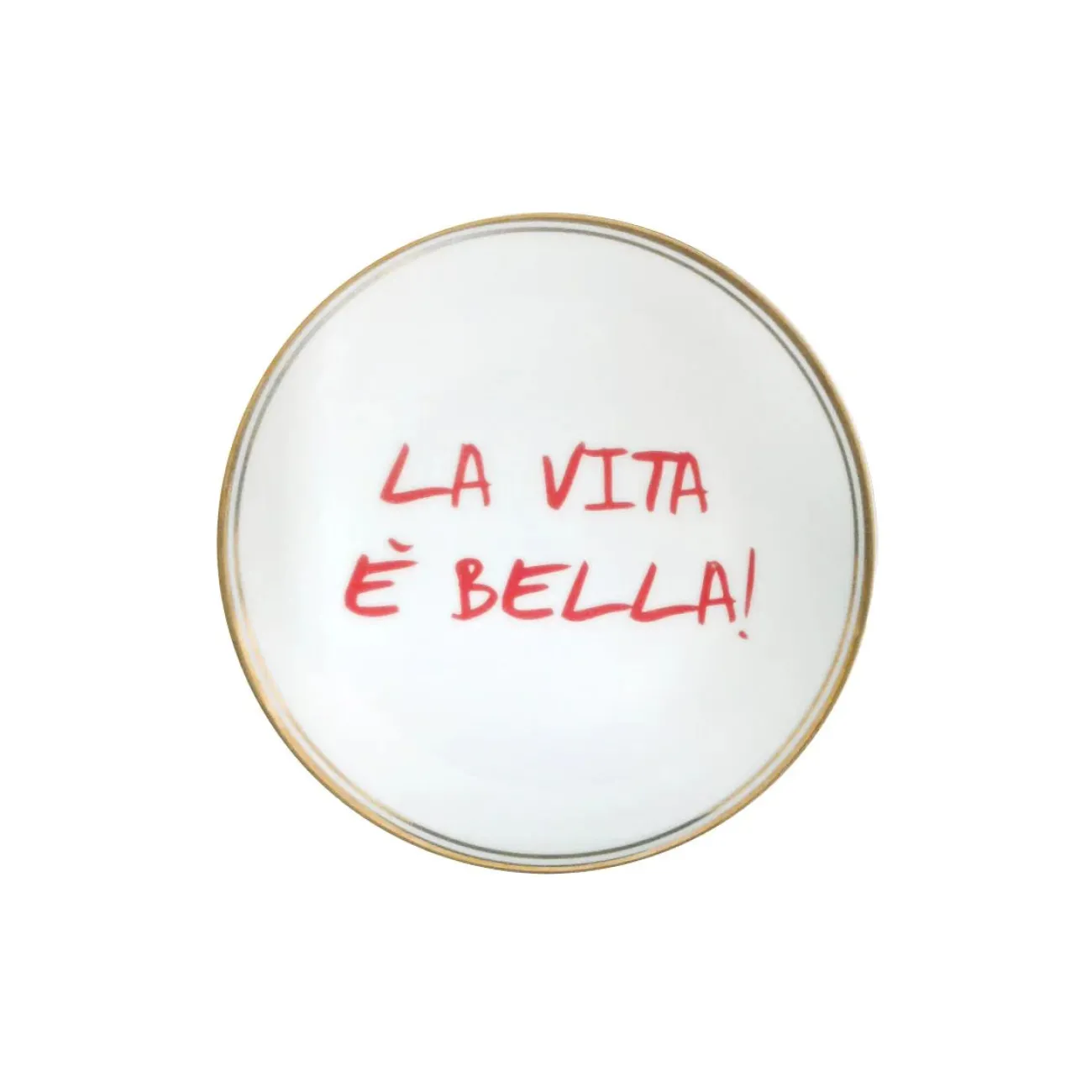 BITOSSI Plats Et Assiettes | Petits Objets Décoratifs^home assiette ∅ 17 cm - la vita e' bella