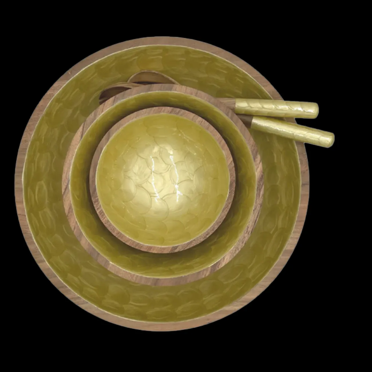 BY ROOM Mugs, Bols Et Tasses^Bol 2 tailles & couverts à salade - gold pearl