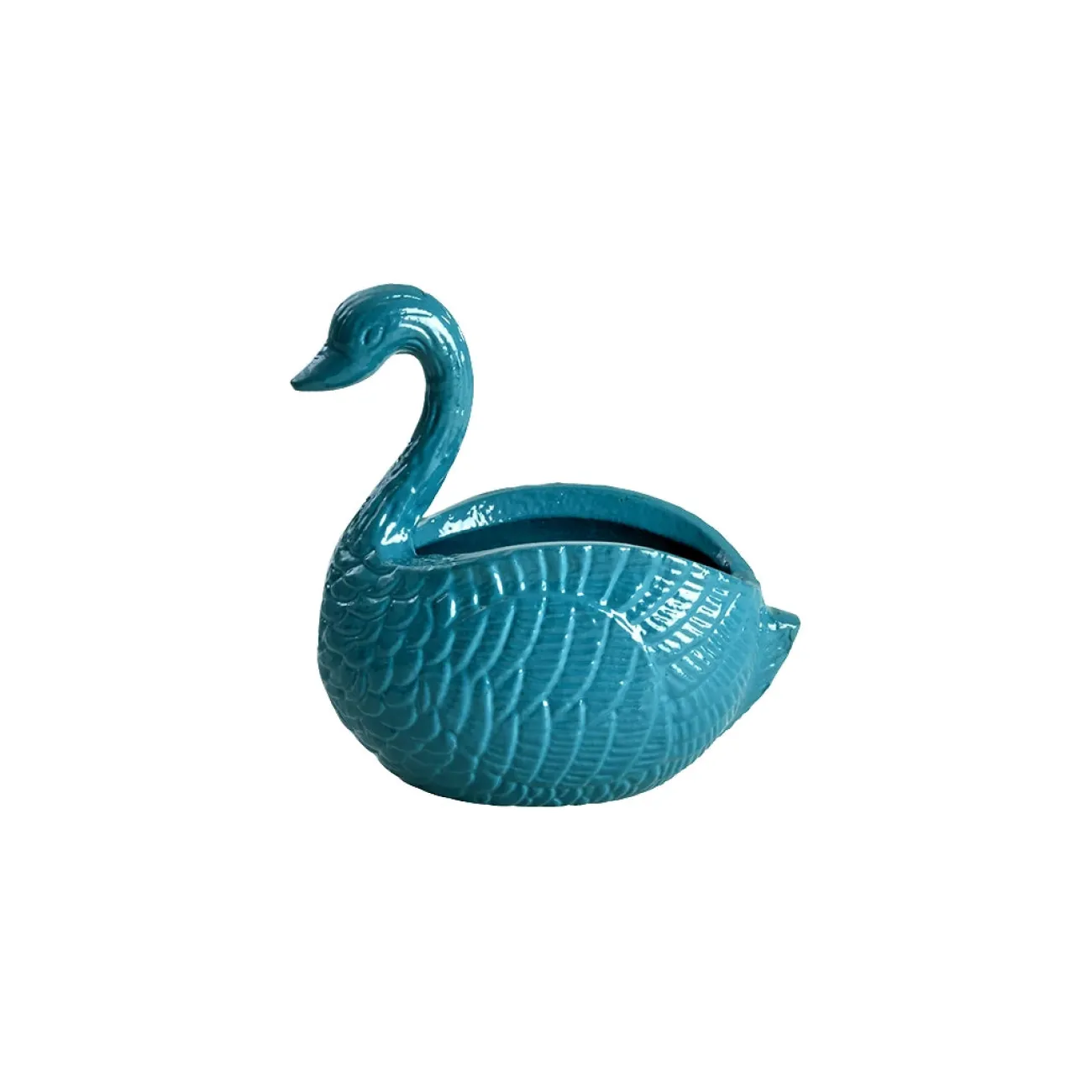 RICE Vases, Caches Pot^Cache Pot métal - Cygne