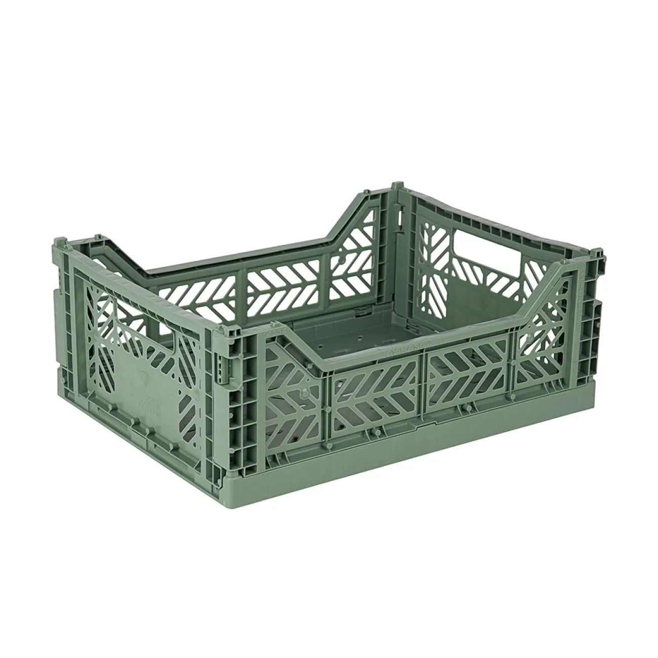 LILLEMOR AY KASA Rangements^Caisse pliante taille medium - Almond Green