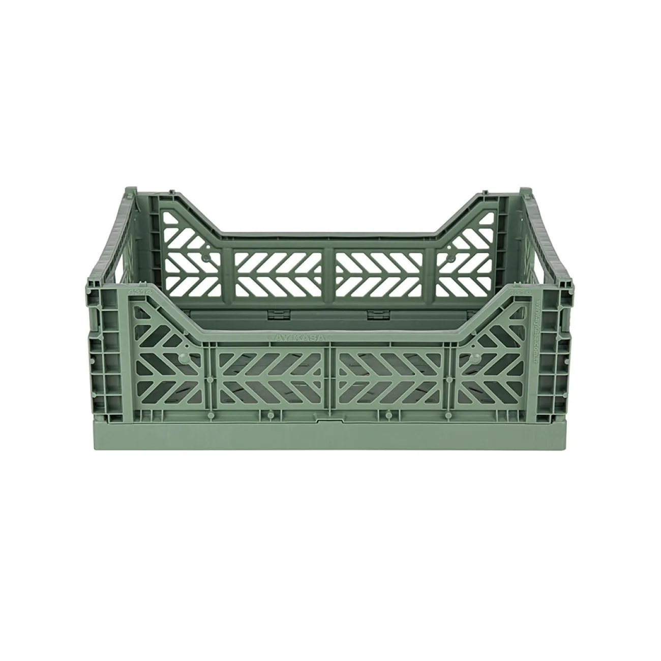 LILLEMOR AY KASA Rangements^Caisse pliante taille medium - Almond Green