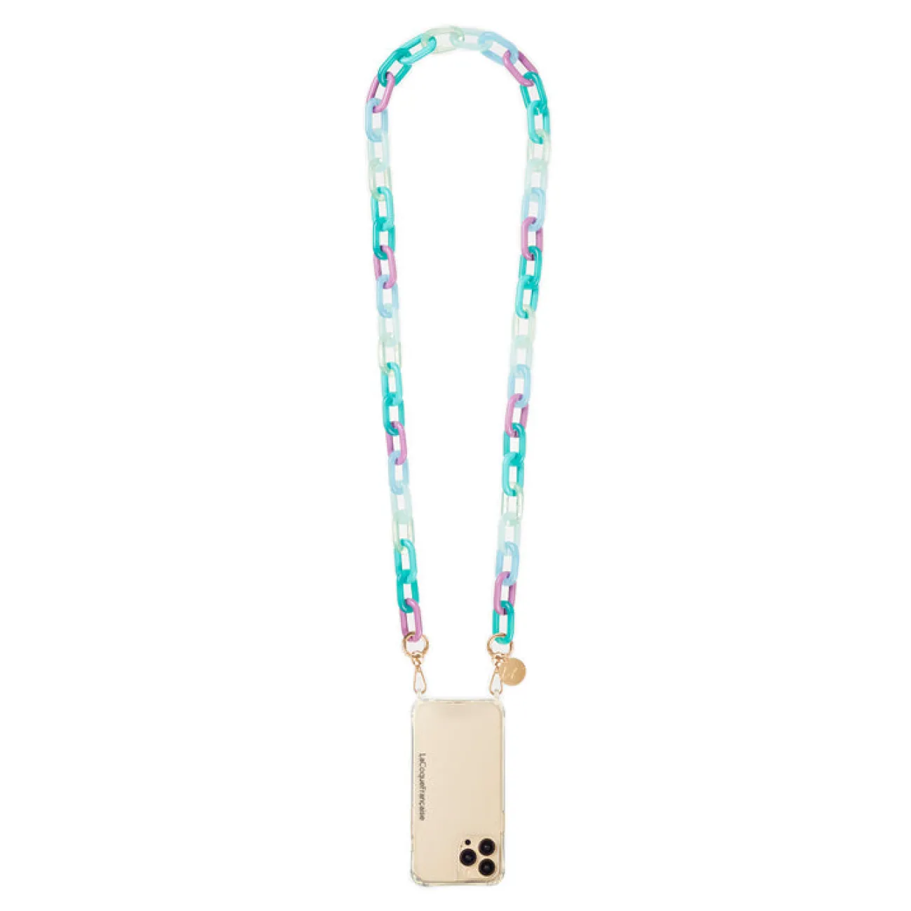 LA COQUE FRANÇAISE Chaînes De Téléphone^Chaîne de téléphone Bijou - Moana violet et bleu