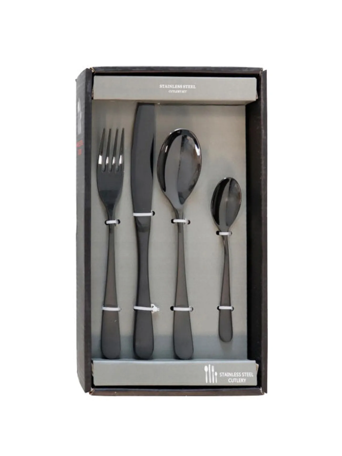 HOFF Ustensiles De Cuisine^Coffret Couverts 24 Pièces - Anthracite