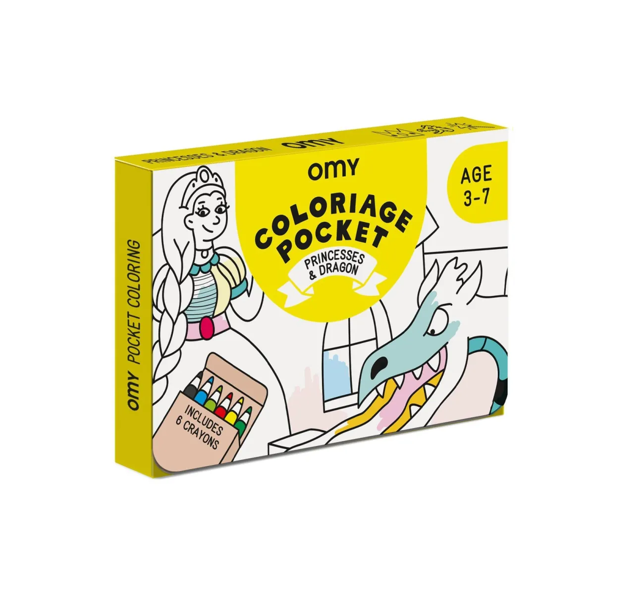 Enfant OMY Jouets Et Coloriages^Coloriage pocket - Princesses et Dragons