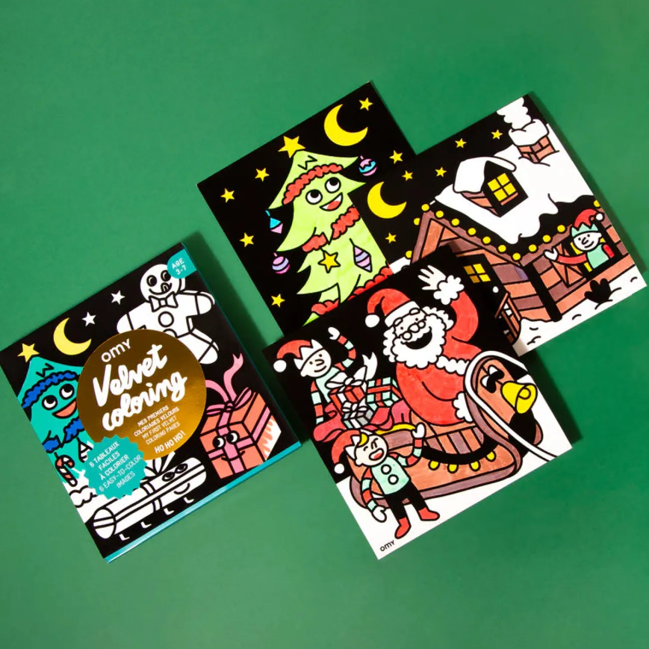 Enfant OMY Jouets Et Coloriages | Jeux & Fun^Coloriage velours - HO HO HO