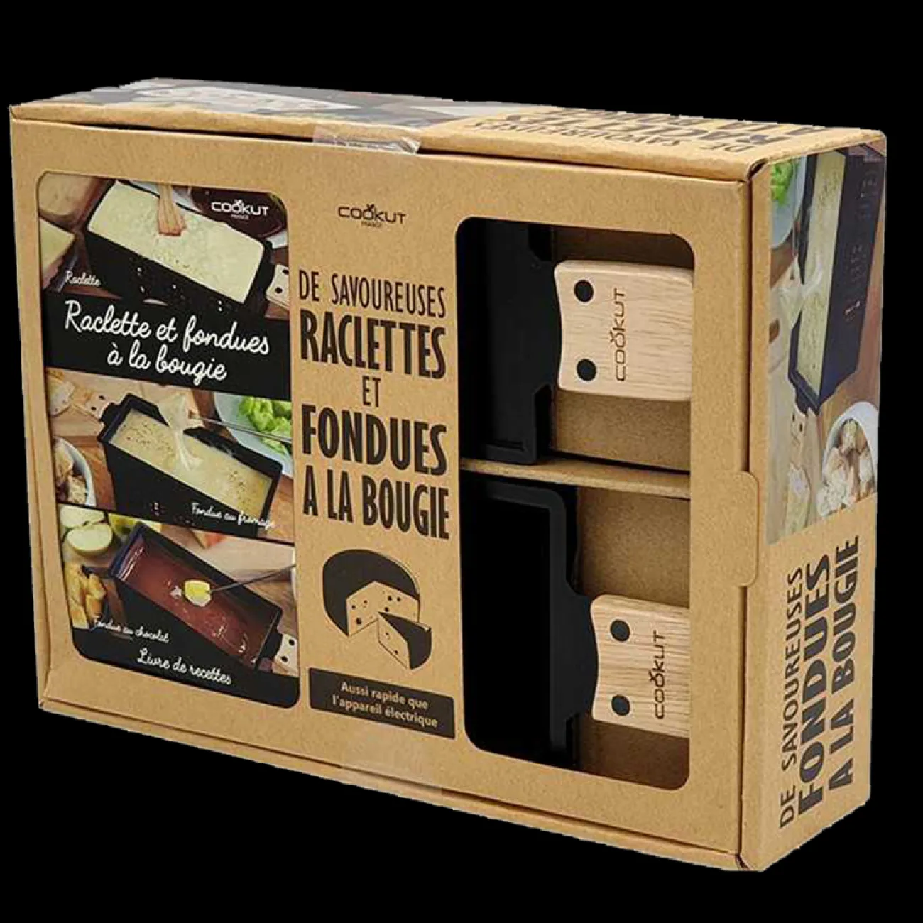 COOKUT Ustensiles De Cuisine^- Coffret raclette à la bougie et fondue