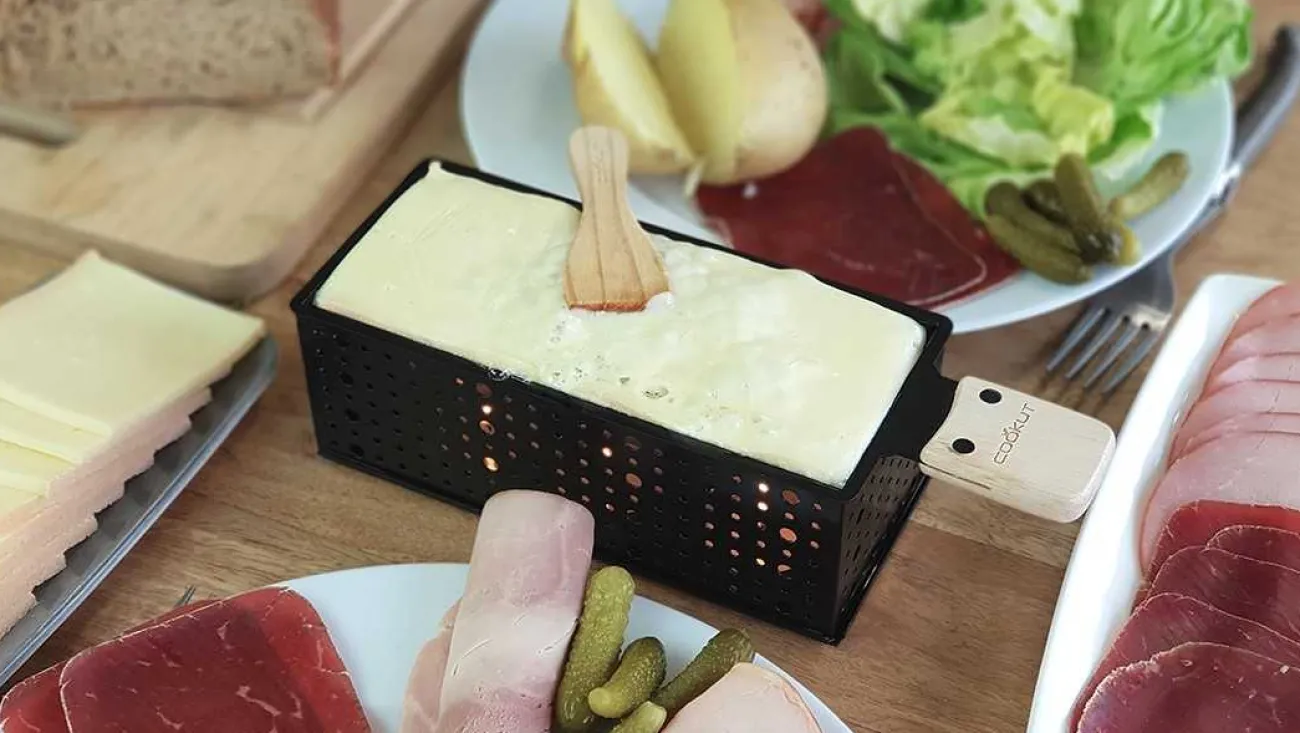 COOKUT Ustensiles De Cuisine^- Coffret raclette à la bougie et fondue