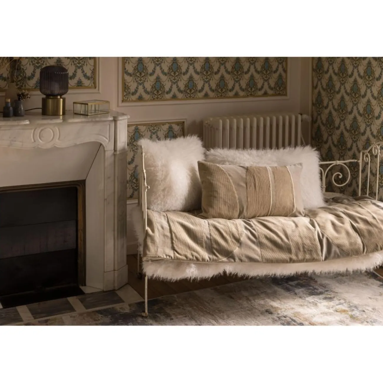 VIVARAISE Tapis, Plaids & Coussins^Coussin Betani - neige