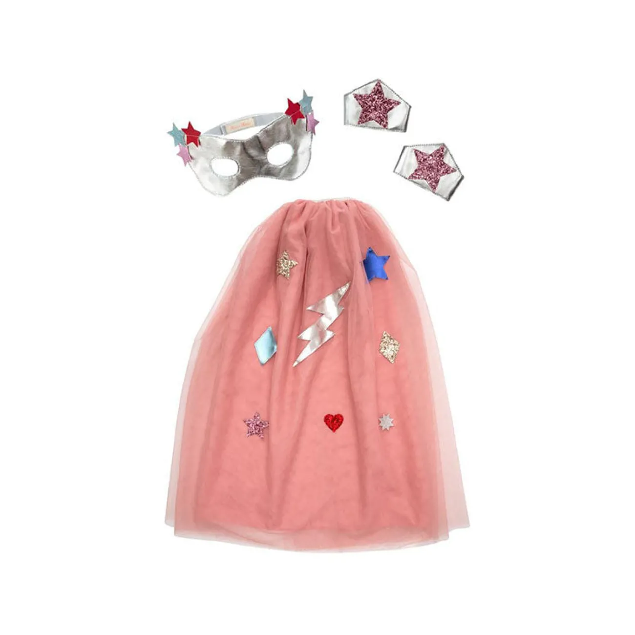 Enfant MERI MERI Petits Accessoires Enfants (Maquillage, Barrettes)^Déguisement Enfant - Super-Héroïne Rose