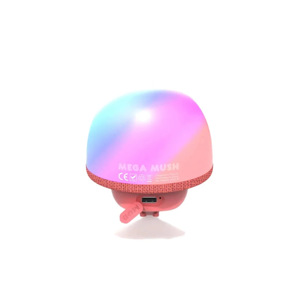 MOB Enceintes^Enceinte Bluetooth lumineuse Mega mush - rouge
