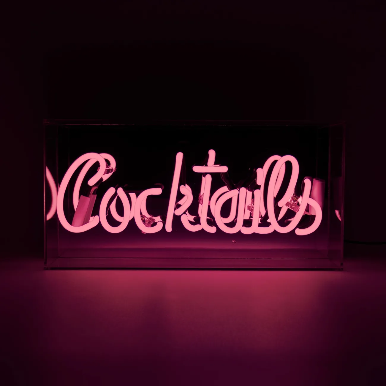 LOCOMOCEAN Néons^Enseigne Néon - Cocktails rose