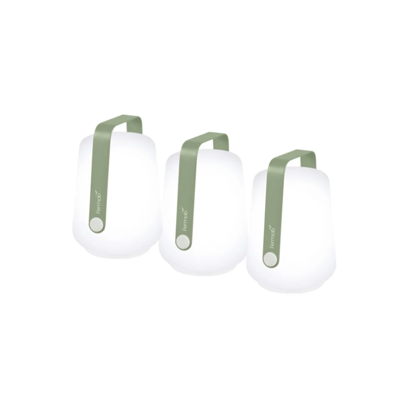 FERMOB Lampes Nomades (Rechargeables)^Set de 3 mini Lampes rechargeables Balad - Cactus