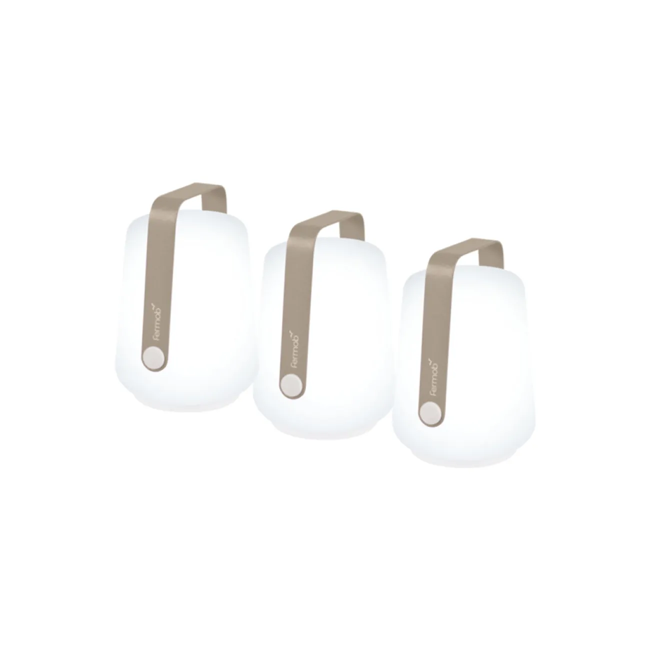 FERMOB Lampes Nomades (Rechargeables)^Set de 3 mini Lampes rechargeables Balad - Muscade