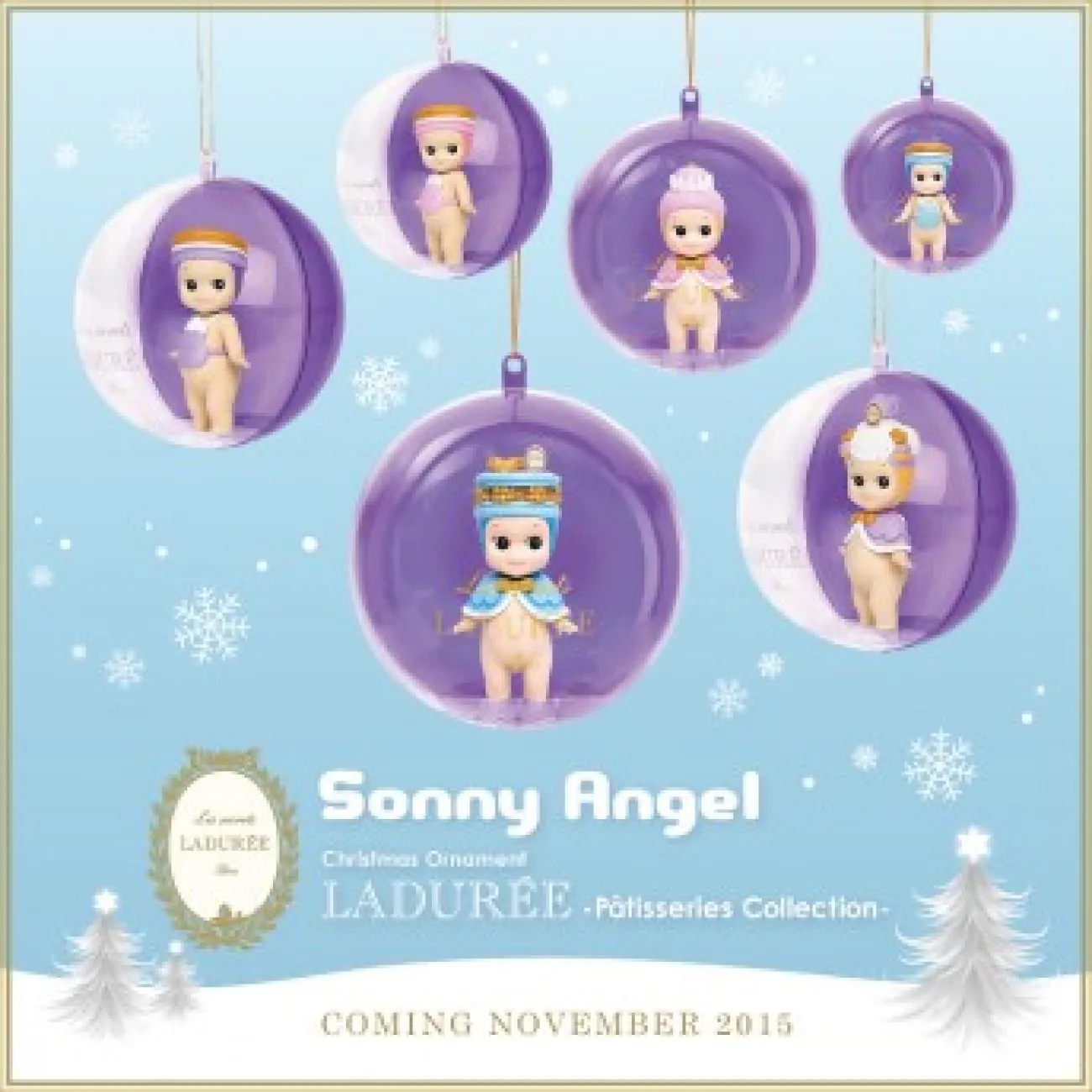 Enfant BABY WATCH Peluches, Figurines Et Tirelires^Figurine Sonny Angel - Boule de Noël Ladurée