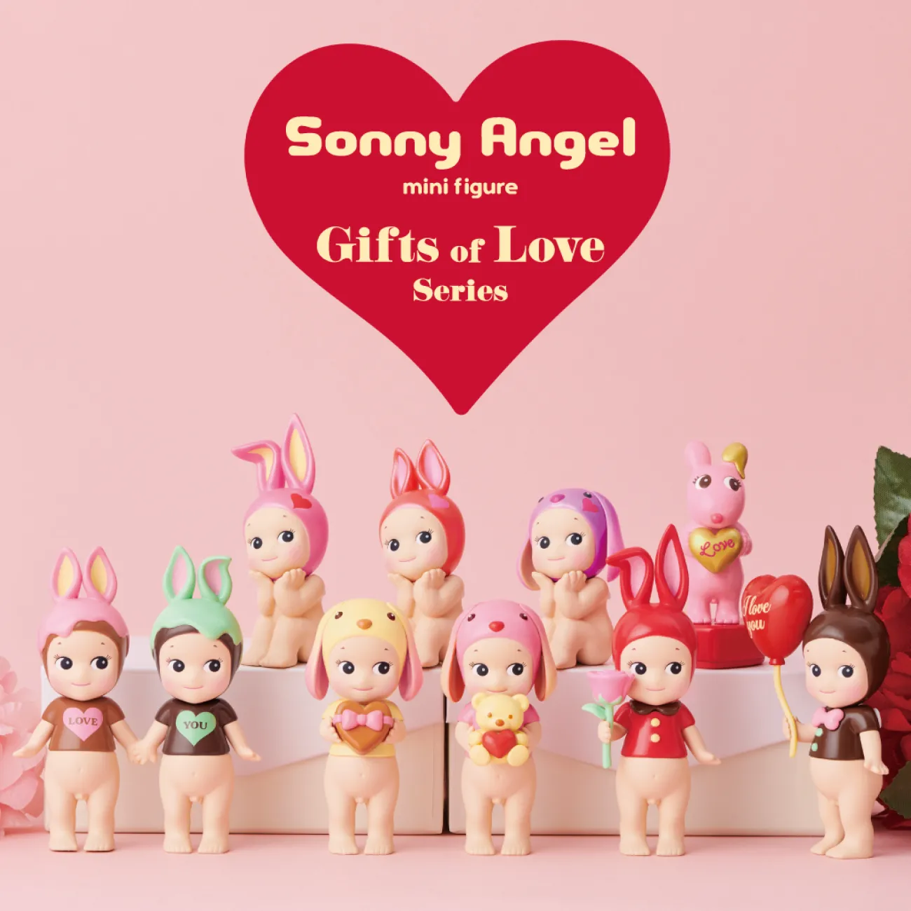 Enfant BABY WATCH Peluches, Figurines Et Tirelires^Figurine Sonny Angel - série Saint Valentin Gifts of love