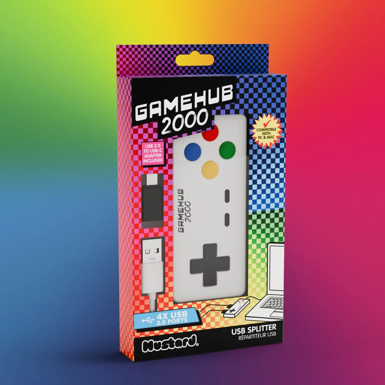 MUSTARD Accessoires High Tech | Enceintes^Game Hub - 4 ports USB