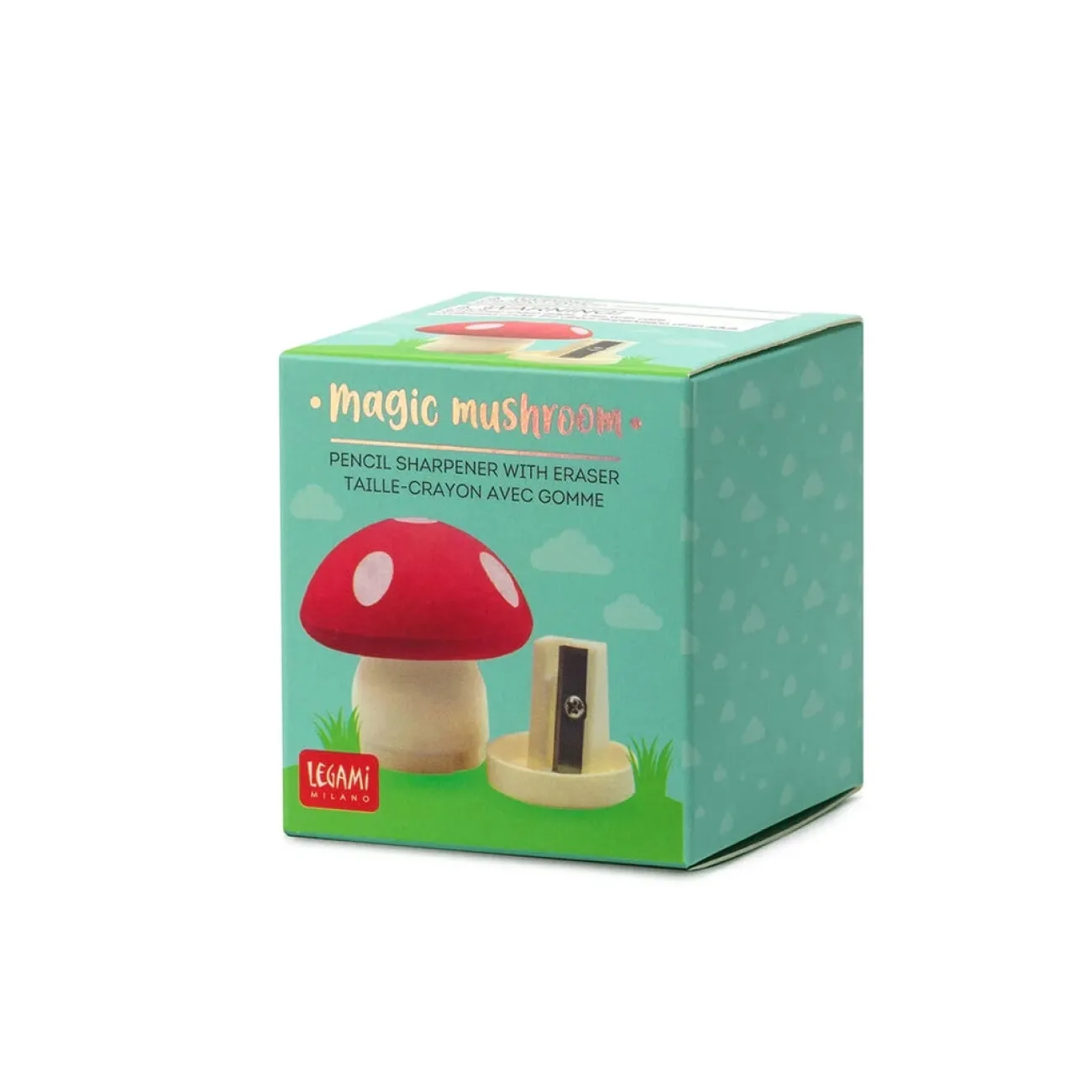 Enfant LEGAMI Papeterie^Gomme Taille-Crayon - Champignon Rouge