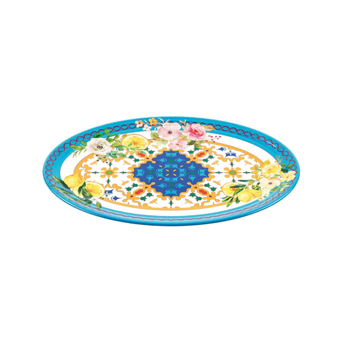 GUZZINI Plats Et Assiettes^Grand Plateau Ovale - Flower & Lemon