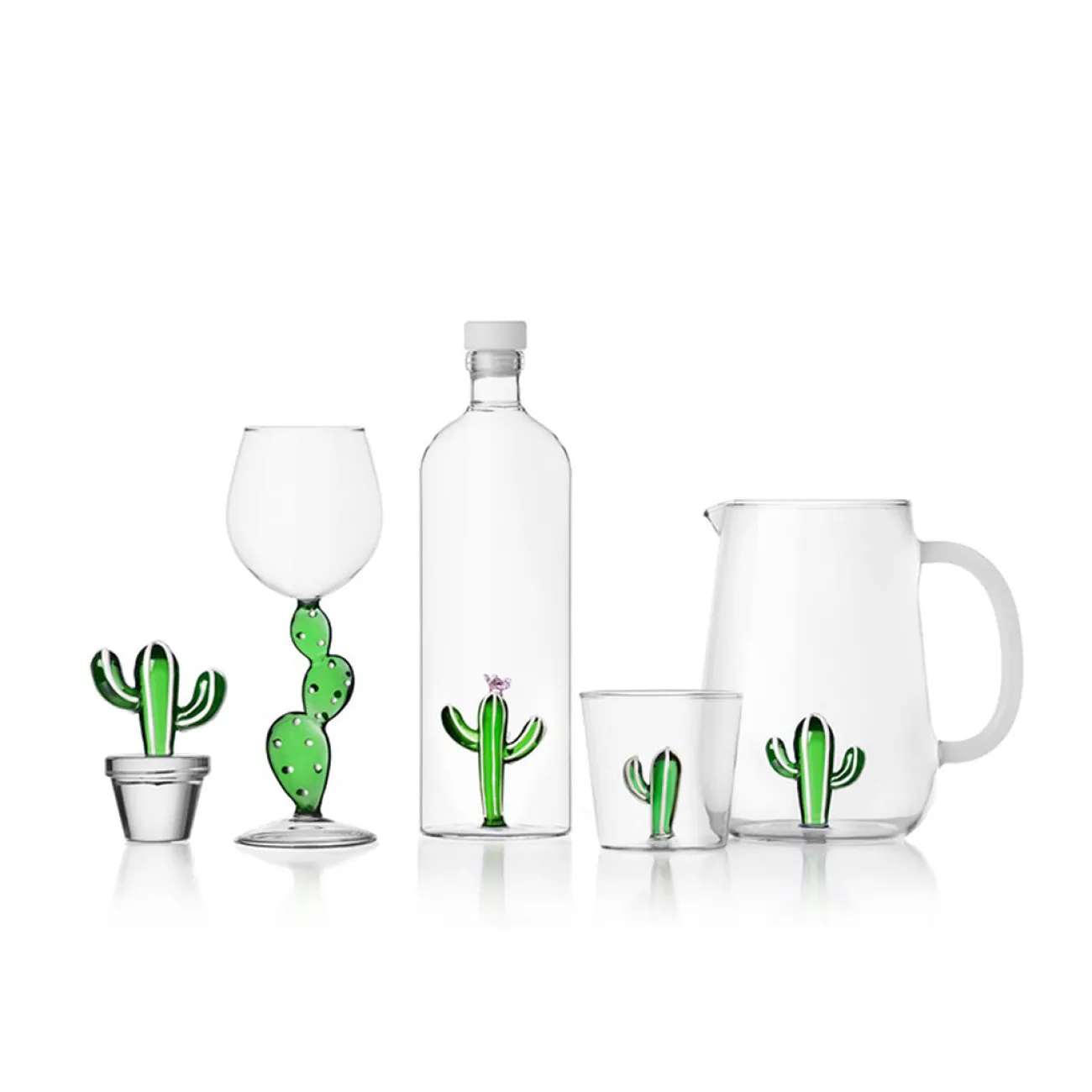 CORRADO CORRADI Carafes Et Bouteilles^Ichendorf Bouteille - Cactus vert