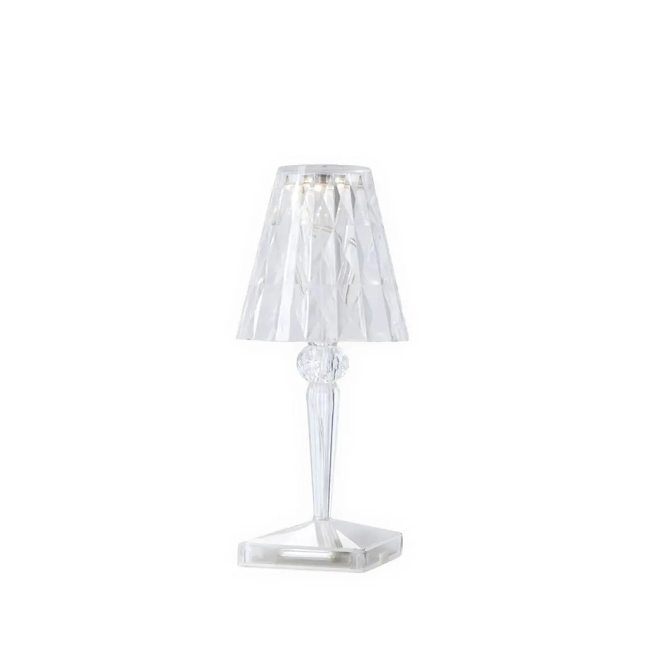 KARTELL Lampes Nomades (Rechargeables)^- Lampe (Sans Fil) - Battery - Cristal - H 26 CM