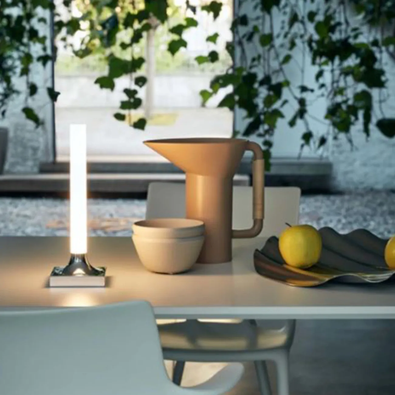 KARTELL Lampes Nomades (Rechargeables)^- Lampe (Sans Fil) - Goodnight - Blanc Mat