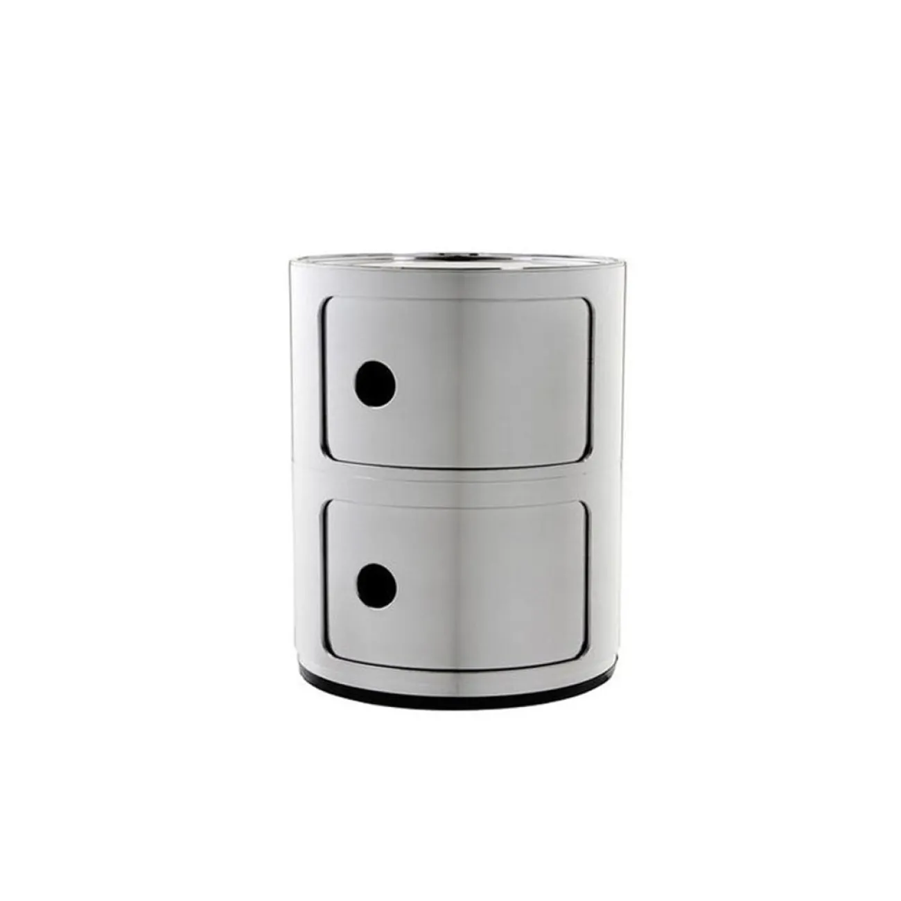 KARTELL Rangements^- Meuble - Componibili (2 tiroirs) - Argent