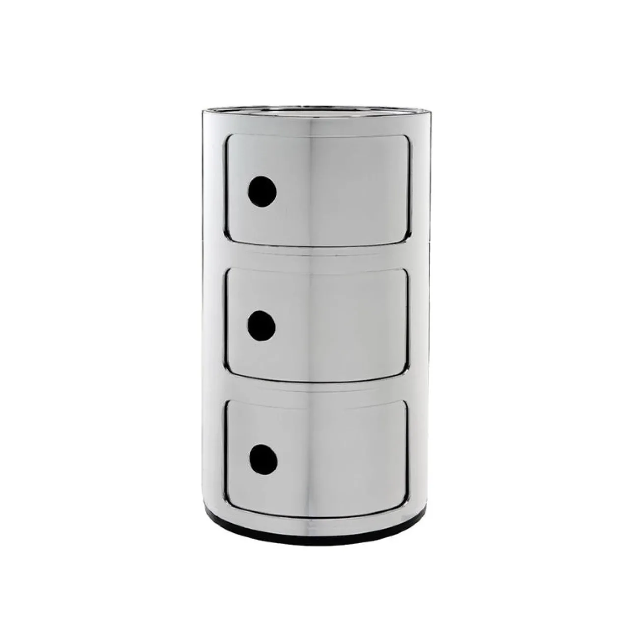 KARTELL Rangements^- Meuble - Componibili (3 tiroirs) - Chrome