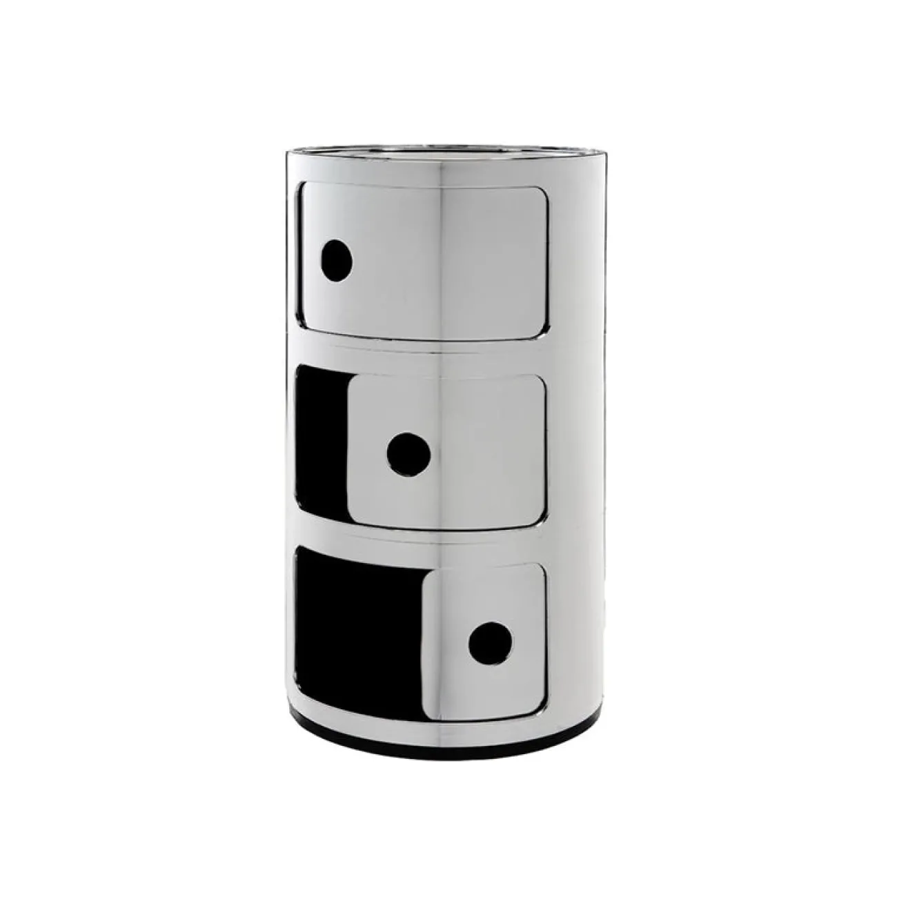 KARTELL Rangements^- Meuble - Componibili (3 tiroirs) - Chrome