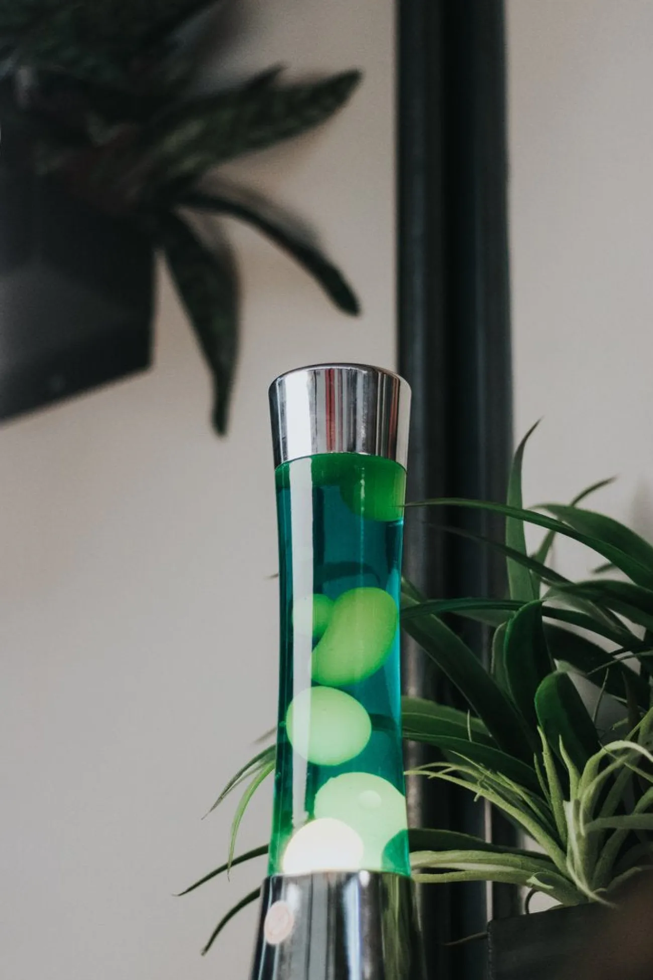 FISURA Lampes À Lave | Lampes À Poser^Lampe à lave H.40cm - jaune & vert base métal