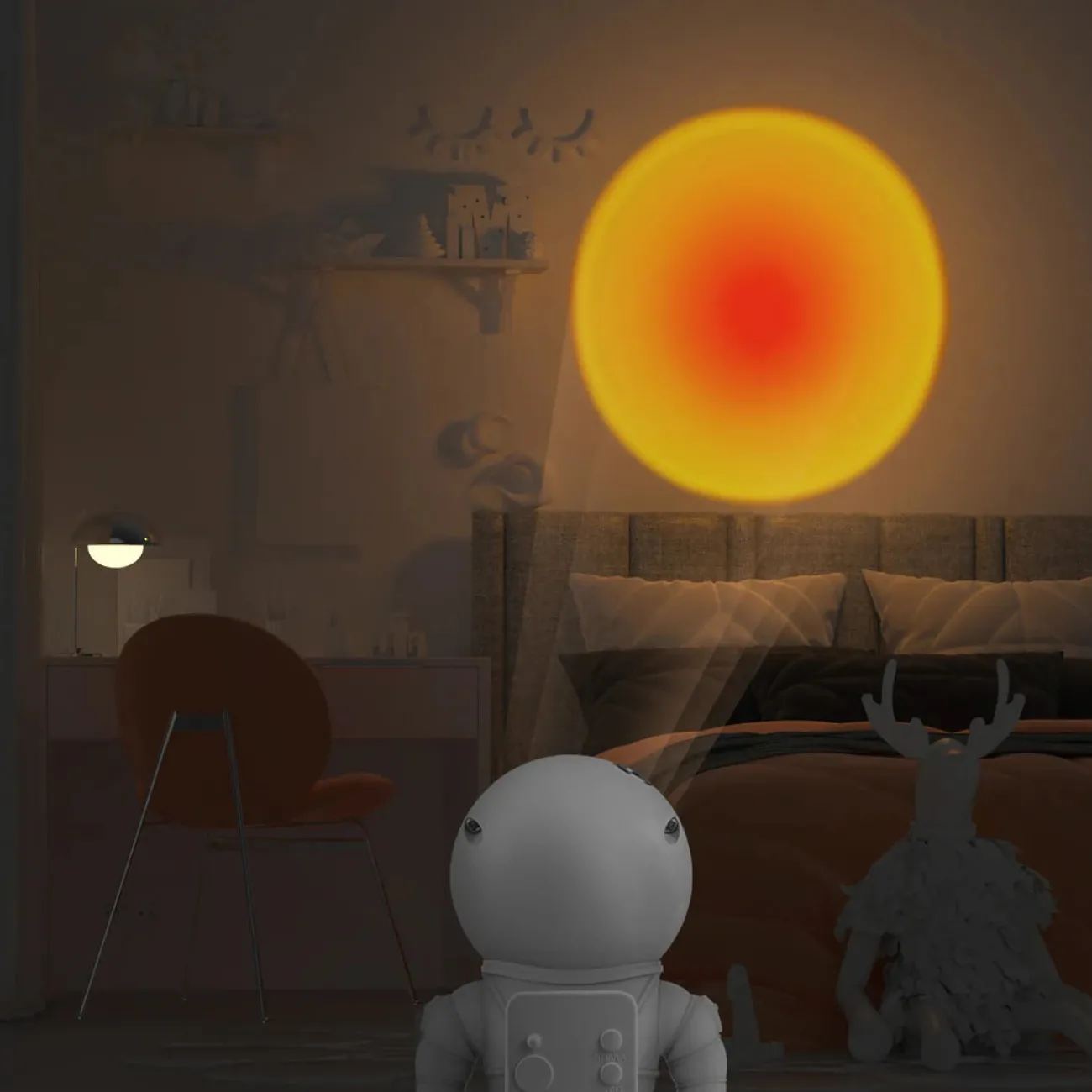 MOB Lampes Nomades (Rechargeables)^Lampe Astrolight - sunset