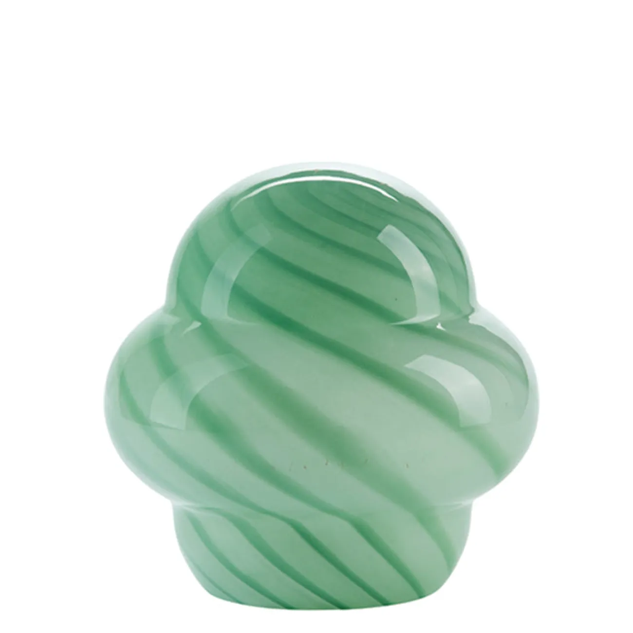 COZY LIVING Lampes À Poser^Lampe de table rayée H.22 cm - vert