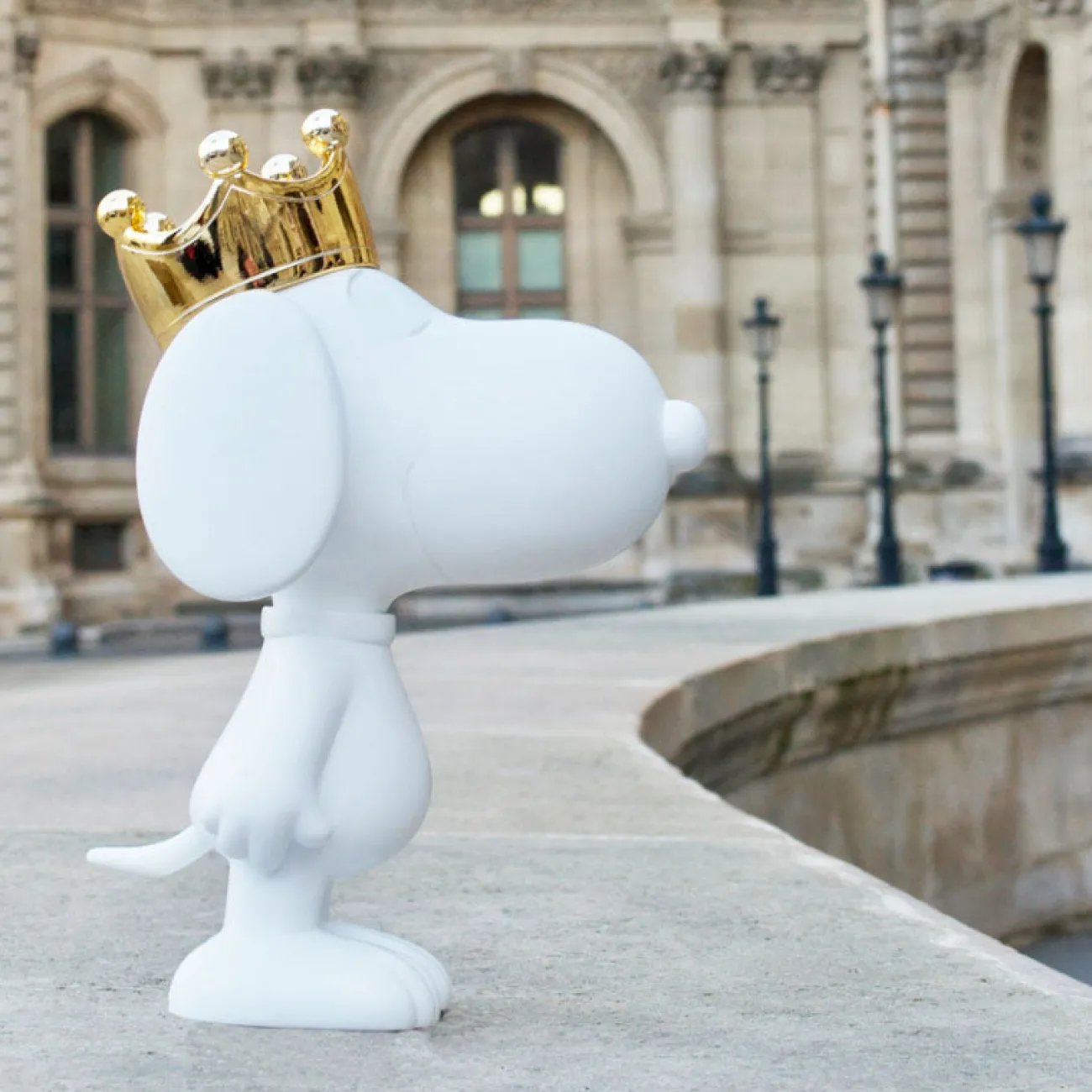 Enfant LEBLON DELIENNE Déco & Luminaires Enfants | Petits Objets Décoratifs^Snoopy Couronne chromé or h.31 cm