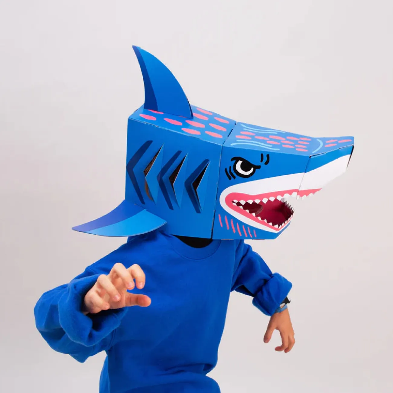 Enfant OMY Jouets Et Coloriages | Jeux & Fun^Masque 3D à colorier - Sharky