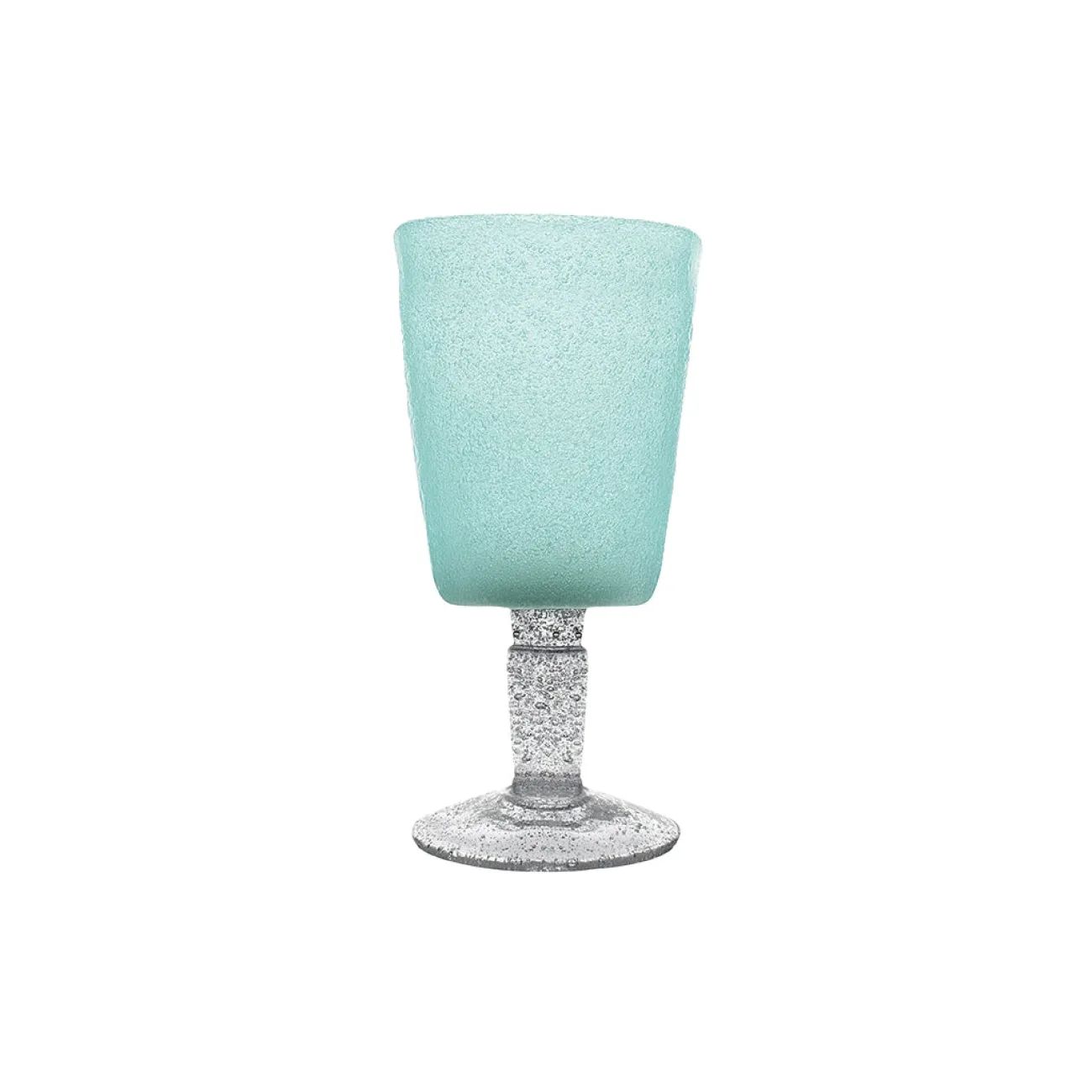 SERAFINO ZANI Verres^Memento Verre à pied  - Turquoise