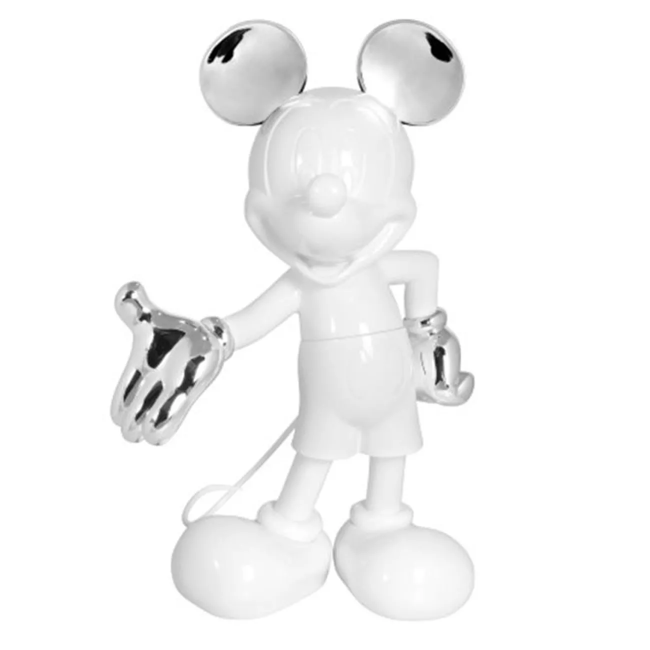 Enfant LEBLON DELIENNE Déco & Luminaires Enfants | Petits Objets Décoratifs^MICKEY WELCOME BICOLORE BLANC & ARGENT 30CM