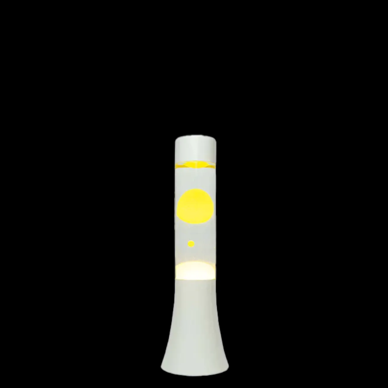 FISURA Lampes À Lave | Lampes À Poser^Mini Lampe à lave H.31 cm - jaune & base blanche