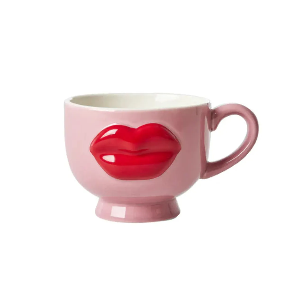 RICE Mugs, Bols Et Tasses | Saladiers, Bols Et Coupelles^Mug céramique lips Ø 9.5 cm - rose