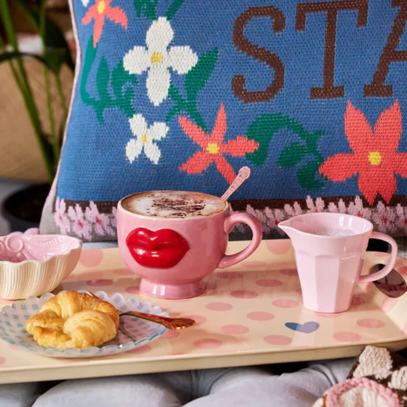 RICE Mugs, Bols Et Tasses | Saladiers, Bols Et Coupelles^Mug céramique lips Ø 9.5 cm - rose