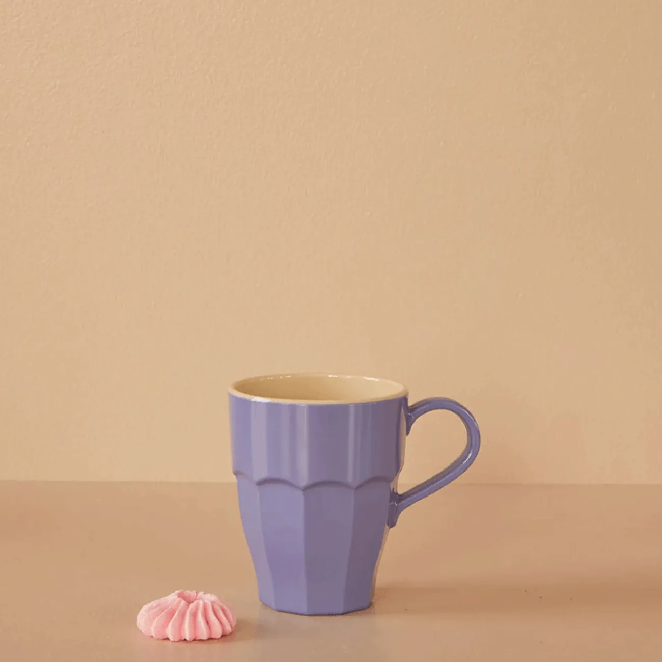Enfant RICE Vaisselle Enfants^Mug melamine  H 10.5 cm - Lavande