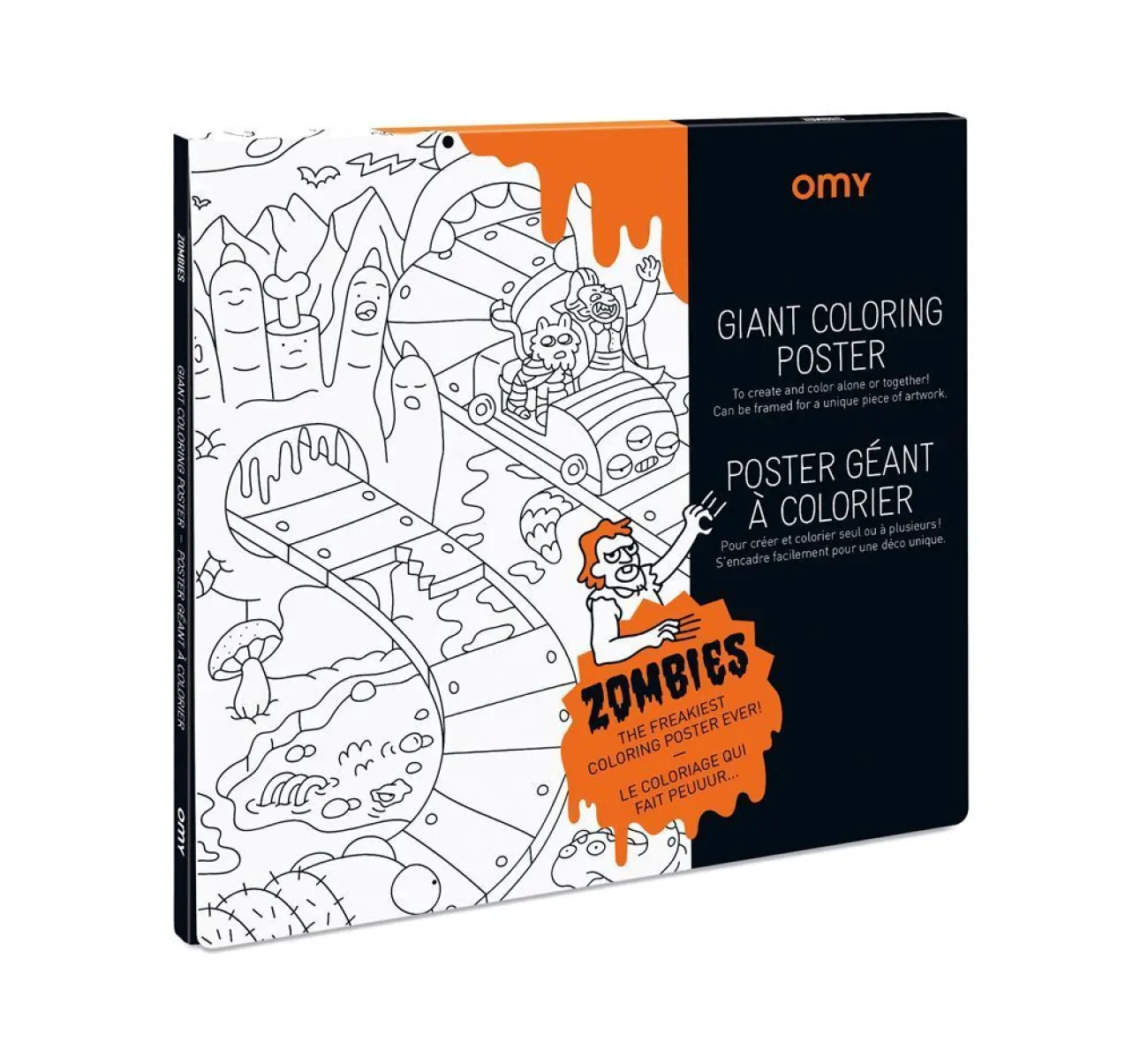 Enfant OMY Jouets Et Coloriages | Jeux & Fun^Coloriage GÉANT À COLORIER - Poster ZOMBIE