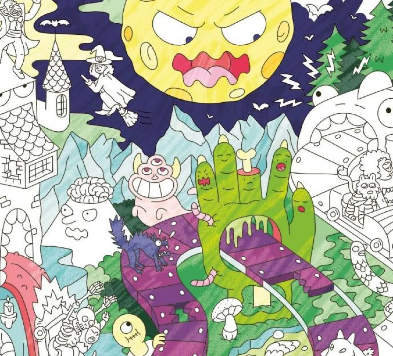 Enfant OMY Jouets Et Coloriages | Jeux & Fun^Coloriage GÉANT À COLORIER - Poster ZOMBIE