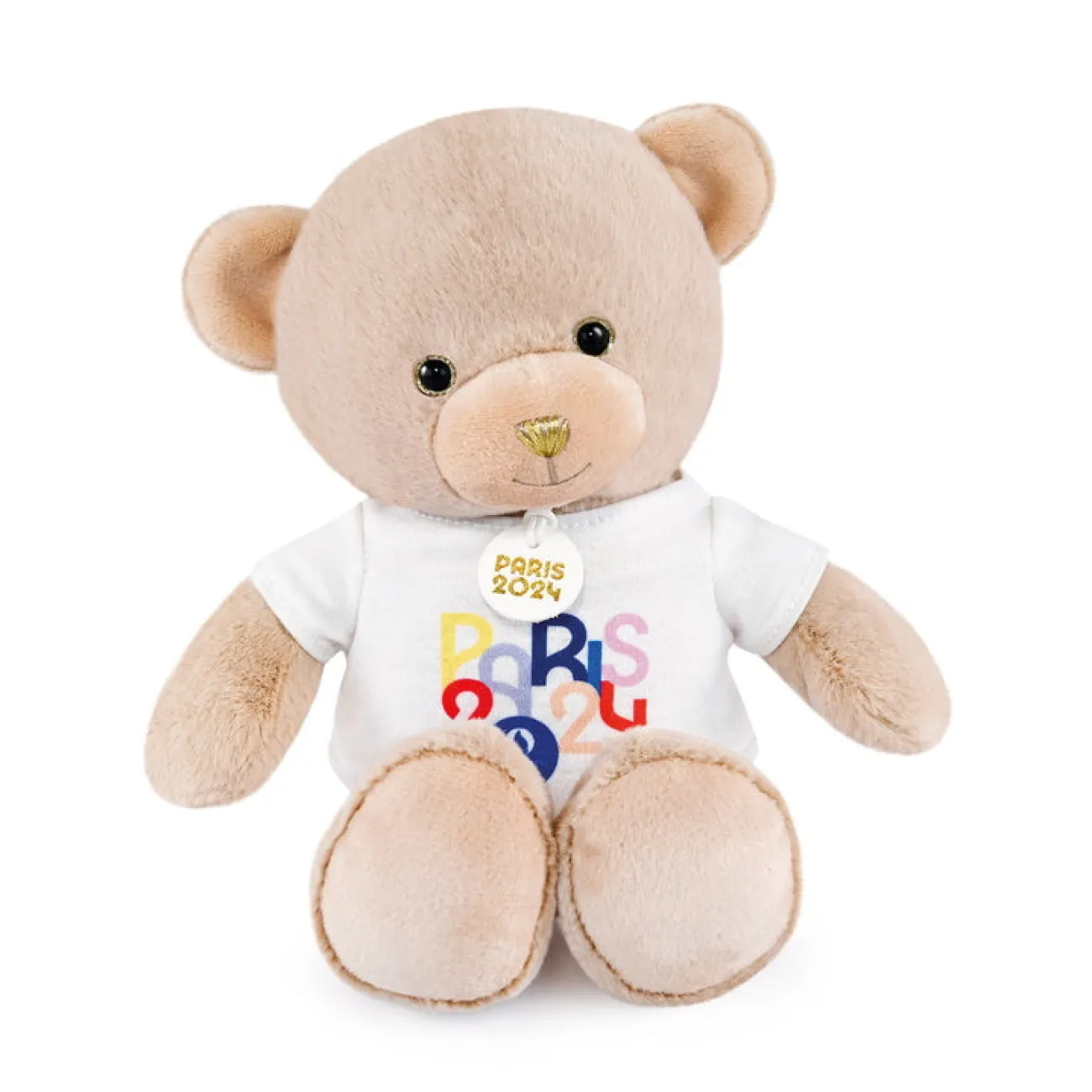 Enfant Doudou & Compagnie Peluches, Figurines Et Tirelires^Ours en peluche T-shirt Paris 2024 h.25 cm