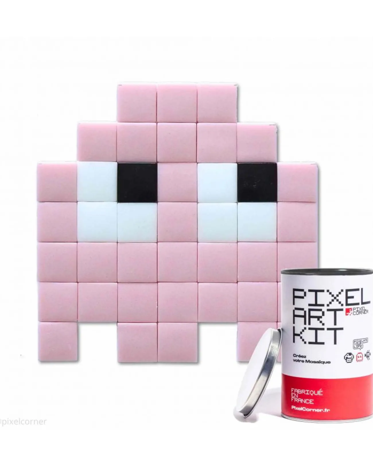 KUBBICK Affiches, Décos Murales^Pixel Art kit - Gloomie rose