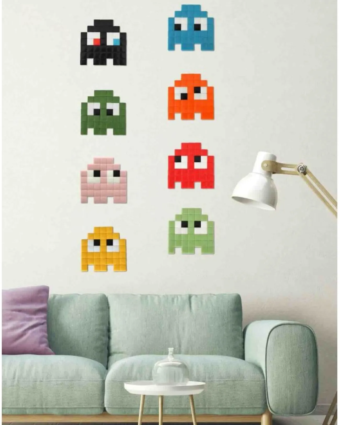 KUBBICK Affiches, Décos Murales^Pixel Art kit - Gloomie rose