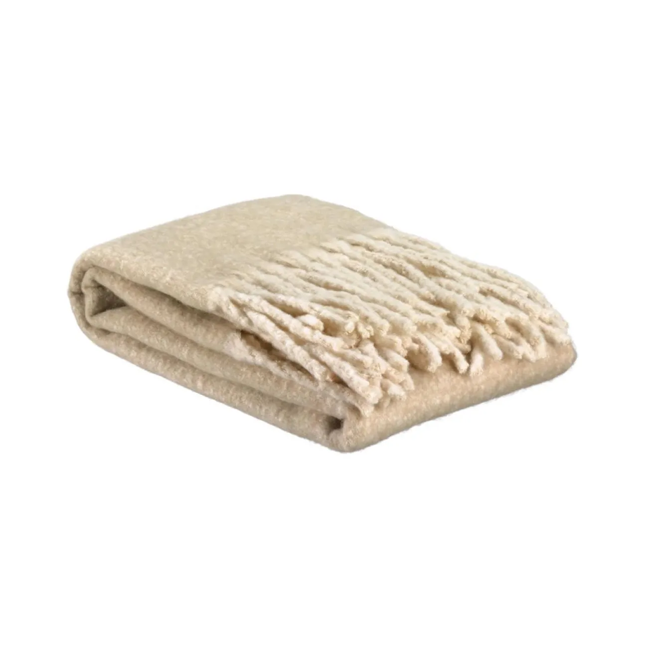 VIVARAISE Tapis, Plaids & Coussins^Plaid Recyclé Isabel - Naturel