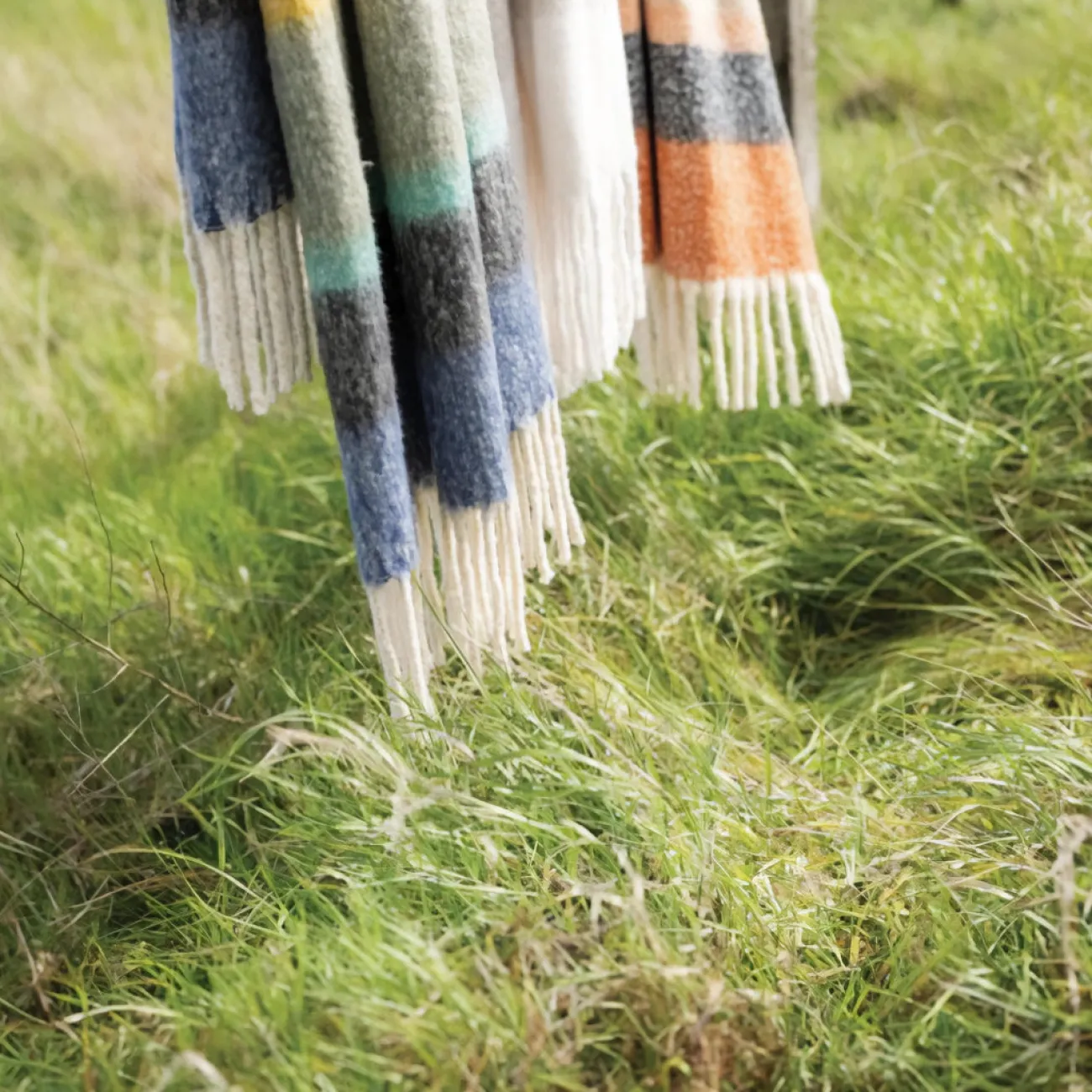 VIVARAISE Tapis, Plaids & Coussins^Plaid Recyclé Isabel - Naturel