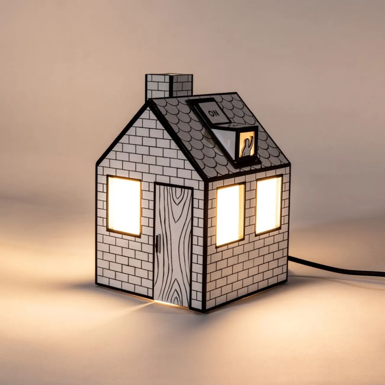 SELETTI Lampes À Poser | Petits Objets Décoratifs^Lampe de table - Maison On-Off (H 25 cm)