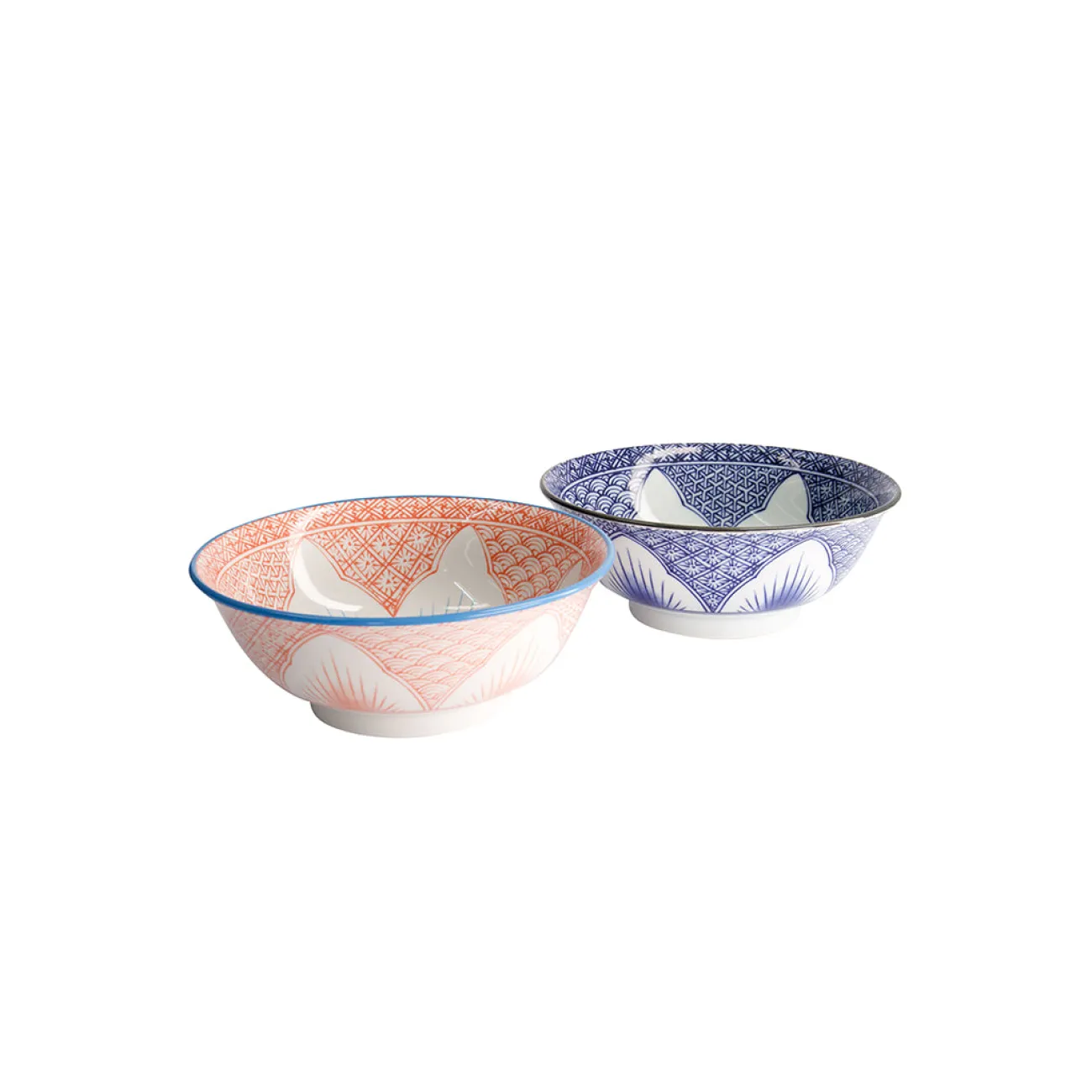 CNB TOKYO DESIGN Saladiers, Bols Et Coupelles^Set 2 Bols Lily Flower Ø 14.8 cm - Rouge & Bleu