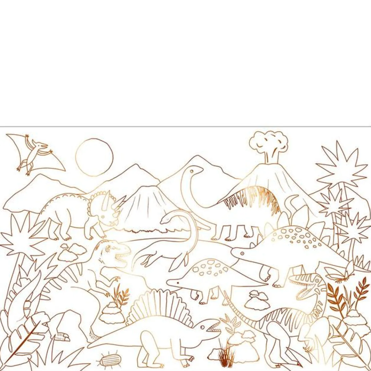 Enfant MERI MERI Jouets Et Coloriages^Set de 2 Posters à Colorier - Dinosaures